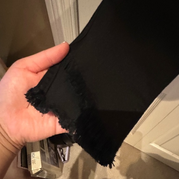 EUC 7 for all mankind Genevieve ankle angled hem black skinny jeans - Picture 4 of 9